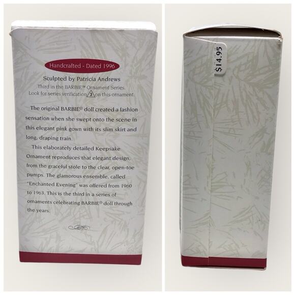 Barbie 2 Set Christmas Ornaments Teen Fashion Model & Enchanted Evening - Picture 7 of 9